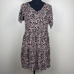 Pink Lily Animal Print Mini Dress